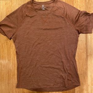 Kitsbow Mullinax Merino Tee, Medium, Red Earth Heather